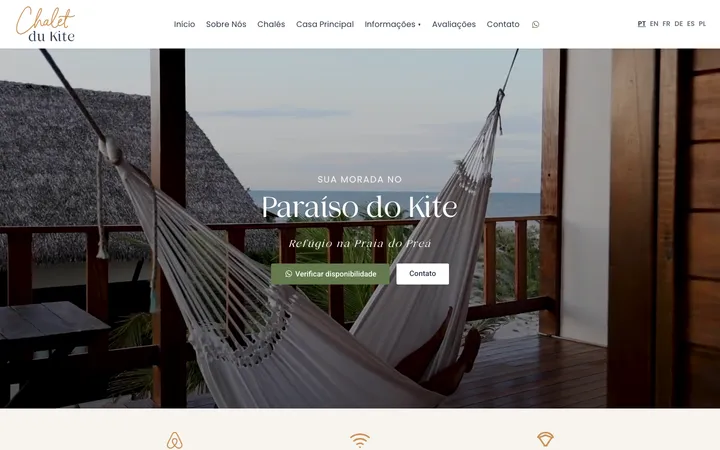 Capture du site Chalet du Kite