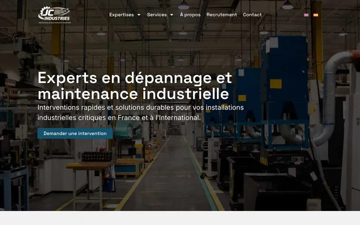 Capture du site JC Industries