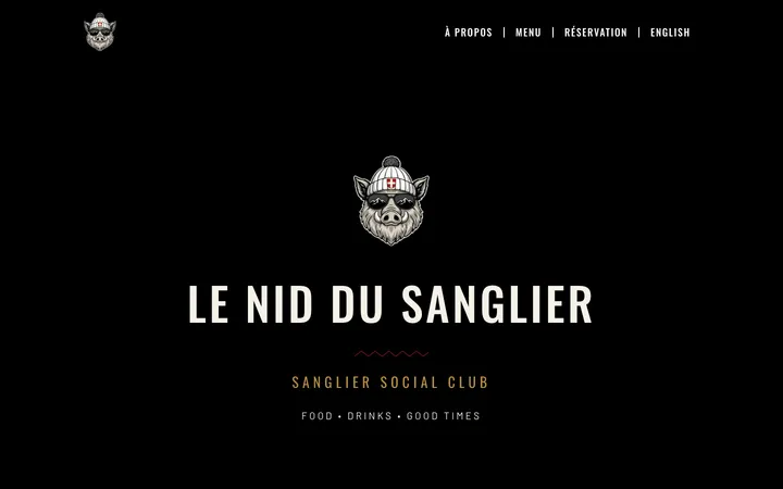 Capture du site Le Nid du Sanglier