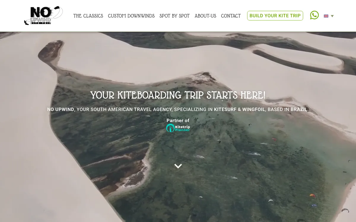 Capture du site No Upwind