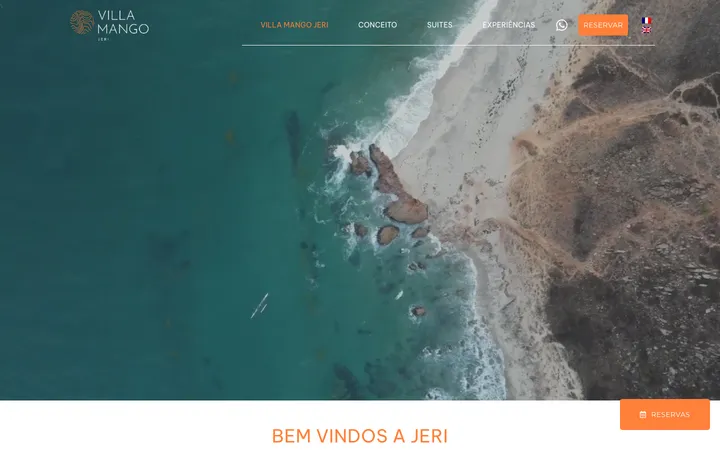 Capture du site Villa Mango Jeri