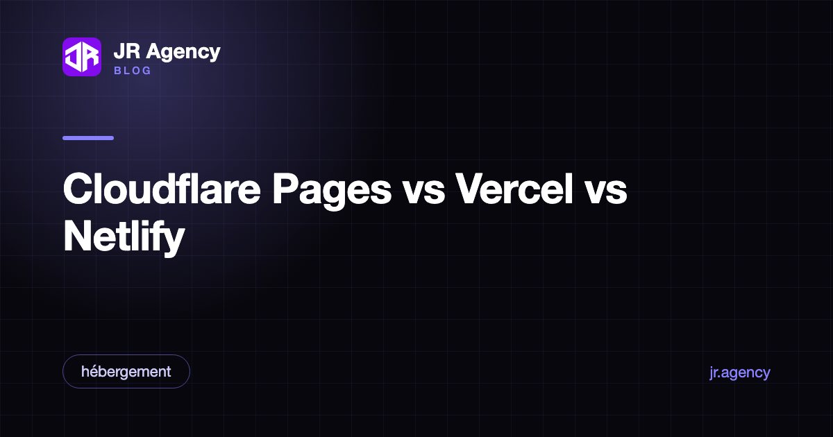 Comparaison des plateformes Cloudflare Pages, Vercel et Netlify