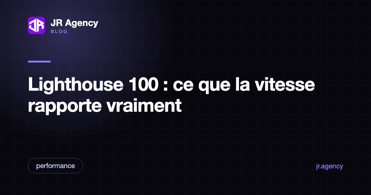 Rapport Lighthouse affichant des scores de 100 dans toutes les catégories