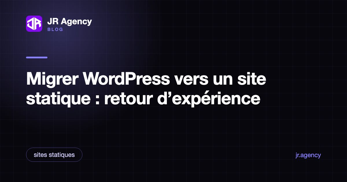 Migration d'un site WordPress vers un site statique Astro, schéma avant après